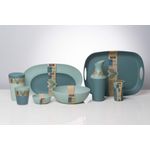 Casa si Gradina - Bucatarie si vesela - Cani si pahare - Pahare - Set 2 pahare ReAmo 8.6x8.6x9.7 cm 0.3 L - teal - Infinity.ro