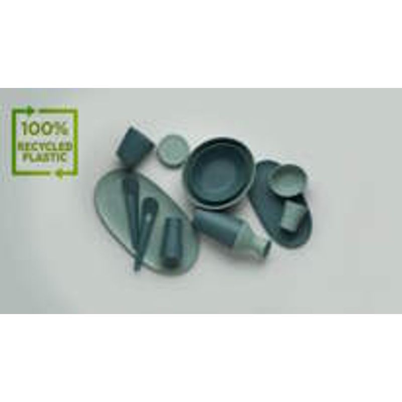 Casa si Gradina - Bucatarie si vesela - Cani si pahare - Pahare - Set 2 pahare ReAmo 8.6x8.6x9.7 cm 0.3 L - teal - Infinity.ro