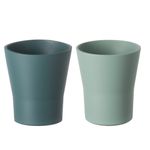 Casa si Gradina - Bucatarie si vesela - Cani si pahare - Pahare - Set 2 pahare ReAmo 8.6x8.6x9.7 cm 0.3 L - teal - Infinity.ro