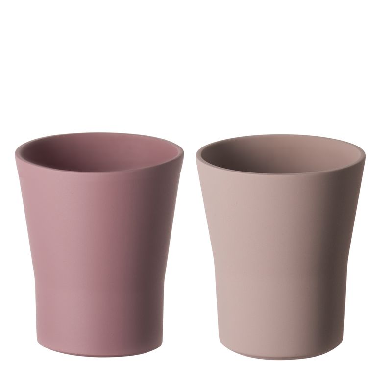 Casa si Gradina - Bucatarie si vesela - Cani si pahare - Pahare - Set 2 pahare ReAmo 8.6x8.6x9.7 cm 0.3 L - roz - Infinity.ro