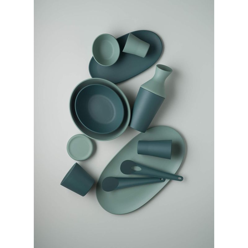 Casa si Gradina - Bucatarie si vesela - Cani si pahare - Pahare - Set 2 pahare ReAmo 8.6x8.6x14.4 cm 0.44 L - teal - Infinity.ro