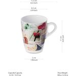 Casa si Gradina - Bucatarie si vesela - Cani si pahare - Cani si cesti - Set de 2 cani PlexArt 8.5x5x11 cm 35 cl Love - Infinity.ro