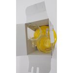 Casa si Gradina - Bucatarie si vesela - Cani si pahare - Cani si cesti - Set de 2 cani de ceai cu farfurioare Eat Pop 15 x 15 x H10cm 35cl fiecare - galben - Infinity.ro