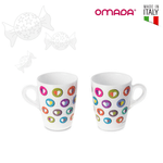 Casa si Gradina - Bucatarie si vesela - Cani si pahare - Cani si cesti - Set de 2 cani PlexArt 8.5x5x11 cm 35 cl Heart - Infinity.ro