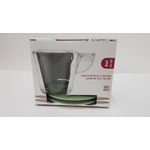 Casa si Gradina - Bucatarie si vesela - Cani si pahare - Cani si cesti - Set de 2 cani de ceai cu farfurioare Eat Pop 15 x 15 x H10cm 35cl fiecare - verde salvie - Infinity.ro