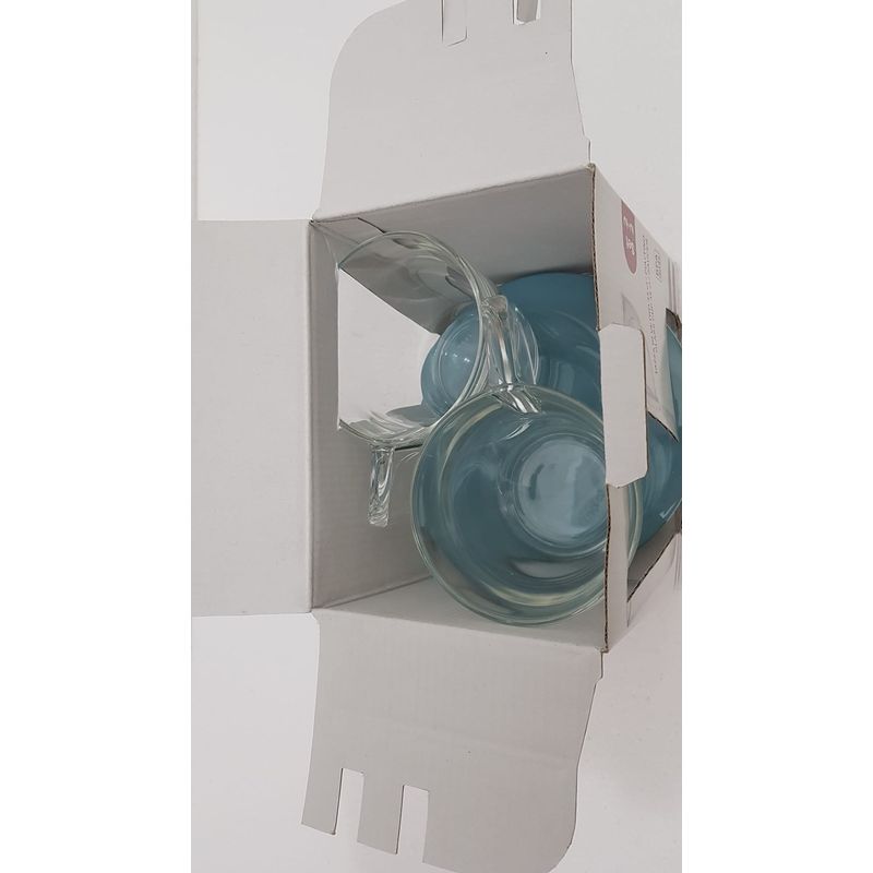 Casa si Gradina - Bucatarie si vesela - Cani si pahare - Cani si cesti - Set de 2 cani de ceai cu doua farfurioare Eat Pop 15 x 15 x H10cm 35cl fiecare -vintage blue - Infinity.ro