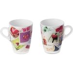 Casa si Gradina - Bucatarie si vesela - Cani si pahare - Cani si cesti - Set de 2 cani PlexArt 8.5x5x11 cm 35 cl Love - Infinity.ro