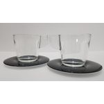 Casa si Gradina - Bucatarie si vesela - Cani si pahare - Cani si cesti - Set de 2 cani de ceai Eat Pop 15 x 15 x H10cm 35cl fiecare - negru - Infinity.ro