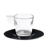 Casa si Gradina - Bucatarie si vesela - Cani si pahare - Cani si cesti - Set de 2 cani de ceai Eat Pop 15 x 15 x H10cm 35cl fiecare - negru - Infinity.ro