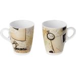 Casa si Gradina - Bucatarie si vesela - Cani si pahare - Cani si cesti - Set de 2 cani PlexArt 8.5x5x11 cm 35 cl Old Memos - Infinity.ro