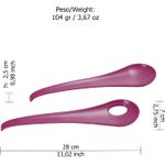 Casa si Gradina - Bucatarie si vesela - Vesela si tacamuri - Tacamuri si seturi - Set 2 tacamuri pentru servire 27x7x2,5 cm, SanaLiving, fuchsia - Infinity.ro