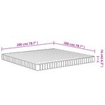 Casa si Gradina - Mobilier - Saltele si somiere - Saltele - Saltea din spuma, fermitate medie moale, 200x200 cm - Infinity.ro