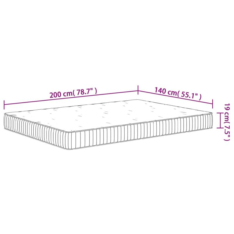 Casa si Gradina - Mobilier - Saltele si somiere - Saltele - Saltea cu arcuri buzunar, fermitate medie, 140x200 cm - Infinity.ro
