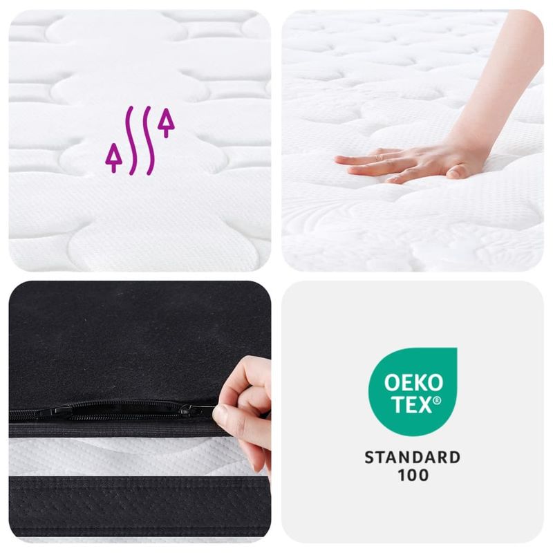 Casa si Gradina - Mobilier - Saltele si somiere - Saltele - Saltea cu arcuri bonnell, fermitate medie, 120x200 cm - Infinity.ro