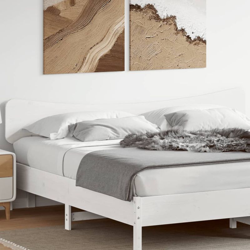 Casa si Gradina - Mobilier - Paturi si accesorii - Accesorii paturi - Tablie de pat, alb, 200 cm, lemn masiv de pin - Infinity.ro