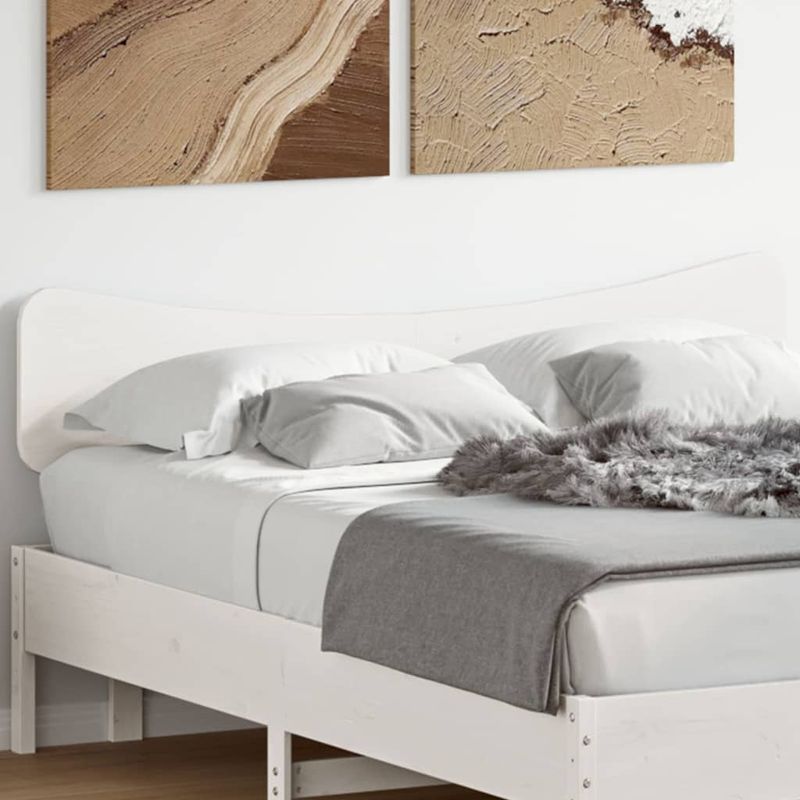 Casa si Gradina - Mobilier - Paturi si accesorii - Accesorii paturi - Tablie de pat, alb, 150 cm, lemn masiv de pin - Infinity.ro