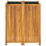 Casa si Gradina - Gradinarit si plante - Plante si ghivece - Ghivece si suporturi - Jardiniera de gradina cu captuseala, 84x42x100 cm, lemn acacia - Infinity.ro