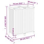 Casa si Gradina - Gradinarit si plante - Plante si ghivece - Ghivece si suporturi - Jardiniera de gradina cu captuseala, 84x42x100 cm, lemn acacia - Infinity.ro