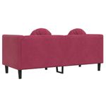 Casa si Gradina - Mobilier - Canapele si coltare - Canapele - Canapea cu perne, 2 locuri, rosu vin, catifea - Infinity.ro