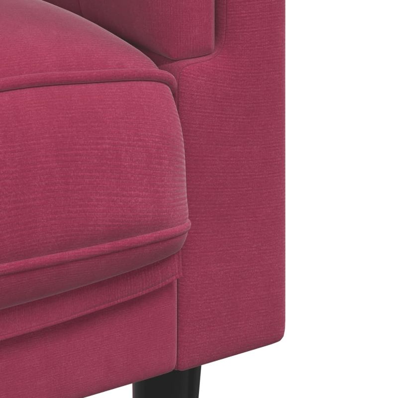 Casa si Gradina - Mobilier - Canapele si coltare - Canapele - Canapea cu perne, 2 locuri, rosu vin, catifea - Infinity.ro