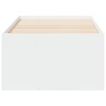 Casa si Gradina - Mobilier - Paturi si accesorii - Paturi - Cadru pat de zi cu sertare, alb, 75x190 cm, lemn prelucrat - Infinity.ro