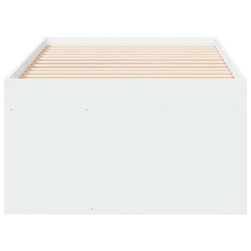 Casa si Gradina - Mobilier - Paturi si accesorii - Paturi - Cadru pat de zi cu sertare, alb, 75x190 cm, lemn prelucrat - Infinity.ro