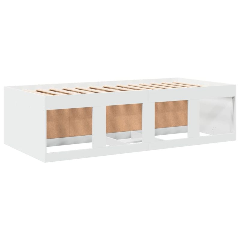 Casa si Gradina - Mobilier - Paturi si accesorii - Paturi - Cadru pat de zi cu sertare, alb, 75x190 cm, lemn prelucrat - Infinity.ro