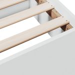Casa si Gradina - Mobilier - Paturi si accesorii - Paturi - Cadru pat cu sertare alb extralucios 140x200 cm, lemn prelucrat - Infinity.ro