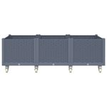 Casa si Gradina - Gradinarit si plante - Plante si ghivece - Ghivece si suporturi - Jardiniera de gradina cu picioare, gri, 150x80x54 cm, PP - Infinity.ro