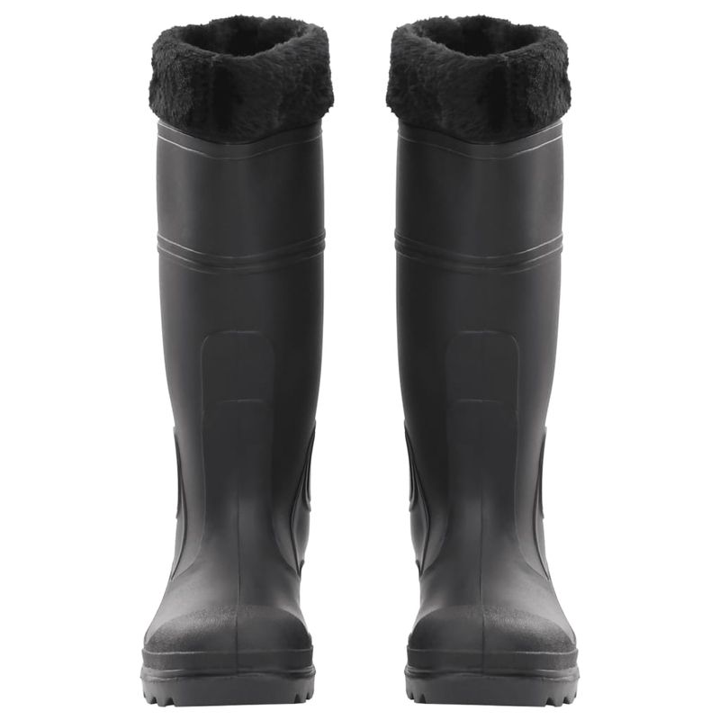 Sport si Outdoor - Echipament Sportiv - Incaltaminte sport - Ghete si bocanci - Cizme de ploaie cu sosete detasabile, negru, marime 39, PVC - Infinity.ro