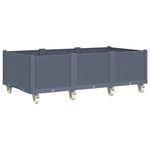 Casa si Gradina - Gradinarit si plante - Plante si ghivece - Ghivece si suporturi - Jardiniera de gradina cu picioare, gri, 150x80x54 cm, PP - Infinity.ro