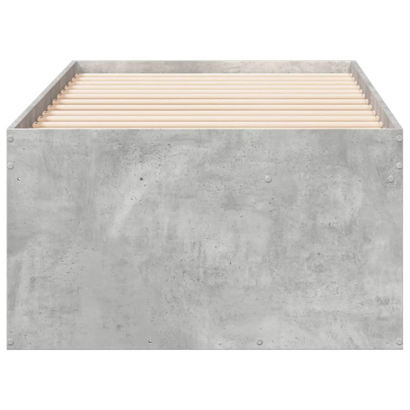 Casa si Gradina - Mobilier - Paturi si accesorii - Paturi - Cadru pat de zi cu sertare gri beton 90x200 cm lemn prelucrat - Infinity.ro