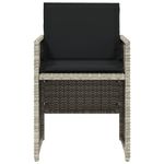 Casa si Gradina - Gradina si terasa - Mobilier exterior - Scaune si sezlonguri gradina - Fotolii de gradina cu perne, 4 buc., gri deschis, poliratan - Infinity.ro