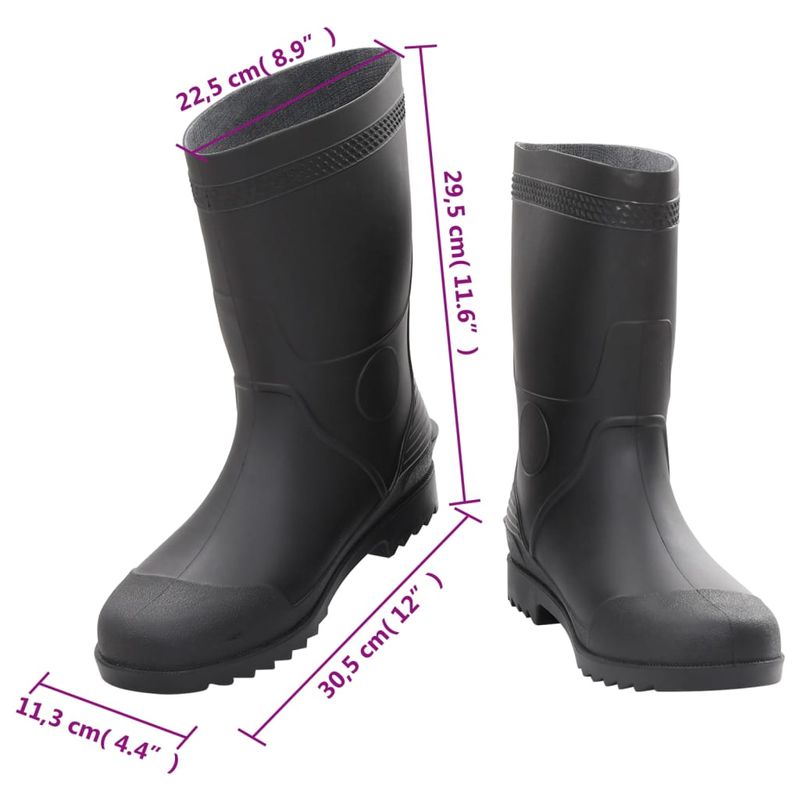 Sport si Outdoor - Echipament Sportiv - Incaltaminte sport - Ghete si bocanci - Cizme de ploaie, negru, PVC, marime 46 - Infinity.ro