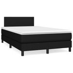 Casa si Gradina - Mobilier - Paturi si accesorii - Paturi - Pat box spring cu saltea, negru, 120x190 cm, catifea - Infinity.ro