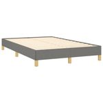 Casa si Gradina - Mobilier - Paturi si accesorii - Paturi - Pat box spring cu saltea, gri inchis, 120x190 cm, textil - Infinity.ro