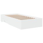 Casa si Gradina - Mobilier - Paturi si accesorii - Paturi - Cadru de pat cu sertare, alb, 100x200 cm, lemn prelucrat - Infinity.ro