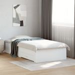 Casa si Gradina - Mobilier - Paturi si accesorii - Paturi - Cadru de pat cu sertare, alb, 100x200 cm, lemn prelucrat - Infinity.ro