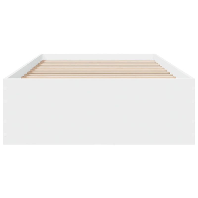 Casa si Gradina - Mobilier - Paturi si accesorii - Paturi - Cadru de pat cu sertare, alb, 100x200 cm, lemn prelucrat - Infinity.ro