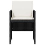 Casa si Gradina - Gradina si terasa - Mobilier exterior - Scaune si sezlonguri gradina - Scaune de gradina cu perne, 4 buc., negru, poliratan - Infinity.ro