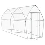 Petshop - Accesorii petshop - Culcusuri si custi - Custi interior si exterior - Cotet pentru pasari, gri, 400x105x182 cm, otel galvanizat - Infinity.ro