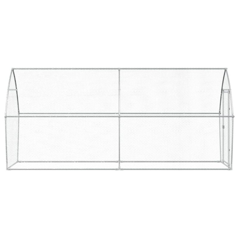 Petshop - Accesorii petshop - Culcusuri si custi - Custi interior si exterior - Cotet pentru pasari, gri, 400x105x182 cm, otel galvanizat - Infinity.ro