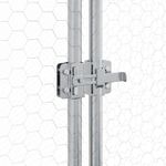 Petshop - Accesorii petshop - Culcusuri si custi - Custi interior si exterior - Cotet pentru pasari, gri, 400x105x182 cm, otel galvanizat - Infinity.ro