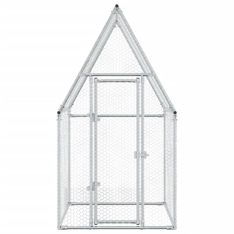 Petshop - Accesorii petshop - Culcusuri si custi - Custi interior si exterior - Cotet pentru pasari, gri, 100x100x190 cm, otel galvanizat - Infinity.ro