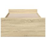 Casa si Gradina - Mobilier - Paturi si accesorii - Paturi - Cadru de pat cu sertare stejar sonoma 90x200 cm lemn prelucrat - Infinity.ro