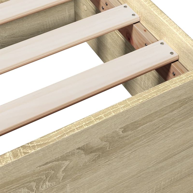 Casa si Gradina - Mobilier - Paturi si accesorii - Paturi - Cadru de pat cu sertare stejar sonoma 90x200 cm lemn prelucrat - Infinity.ro