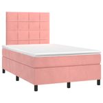 Casa si Gradina - Mobilier - Paturi si accesorii - Paturi - Pat box spring cu saltea, negru, 120x190 cm, catifea - Infinity.ro