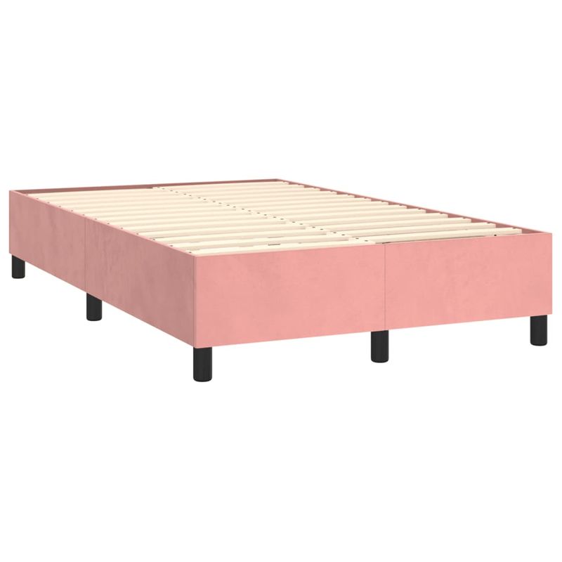 Casa si Gradina - Mobilier - Paturi si accesorii - Paturi - Pat box spring cu saltea, negru, 120x190 cm, catifea - Infinity.ro