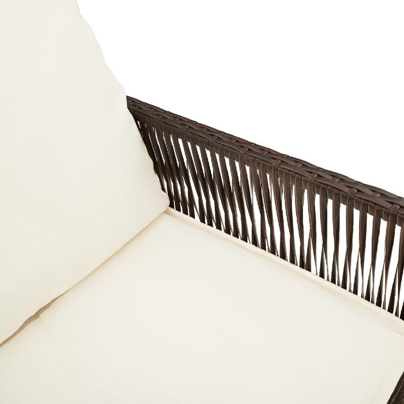 Casa si Gradina - Gradina si terasa - Mobilier exterior - Scaune si sezlonguri gradina - Scaune de bar cu perne, 2 buc., maro, poliratan - Infinity.ro