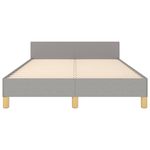 Casa si Gradina - Mobilier - Paturi si accesorii - Paturi - Cadru de pat cu tablie, gri deschis, 120x190cm, material textil - Infinity.ro